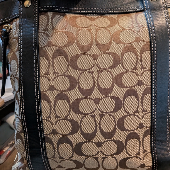 Vintage Coach Legacy Y2K Gigi 65th Anniversary Jacquard Canvas and Leather Bag - Picture 6 of 12